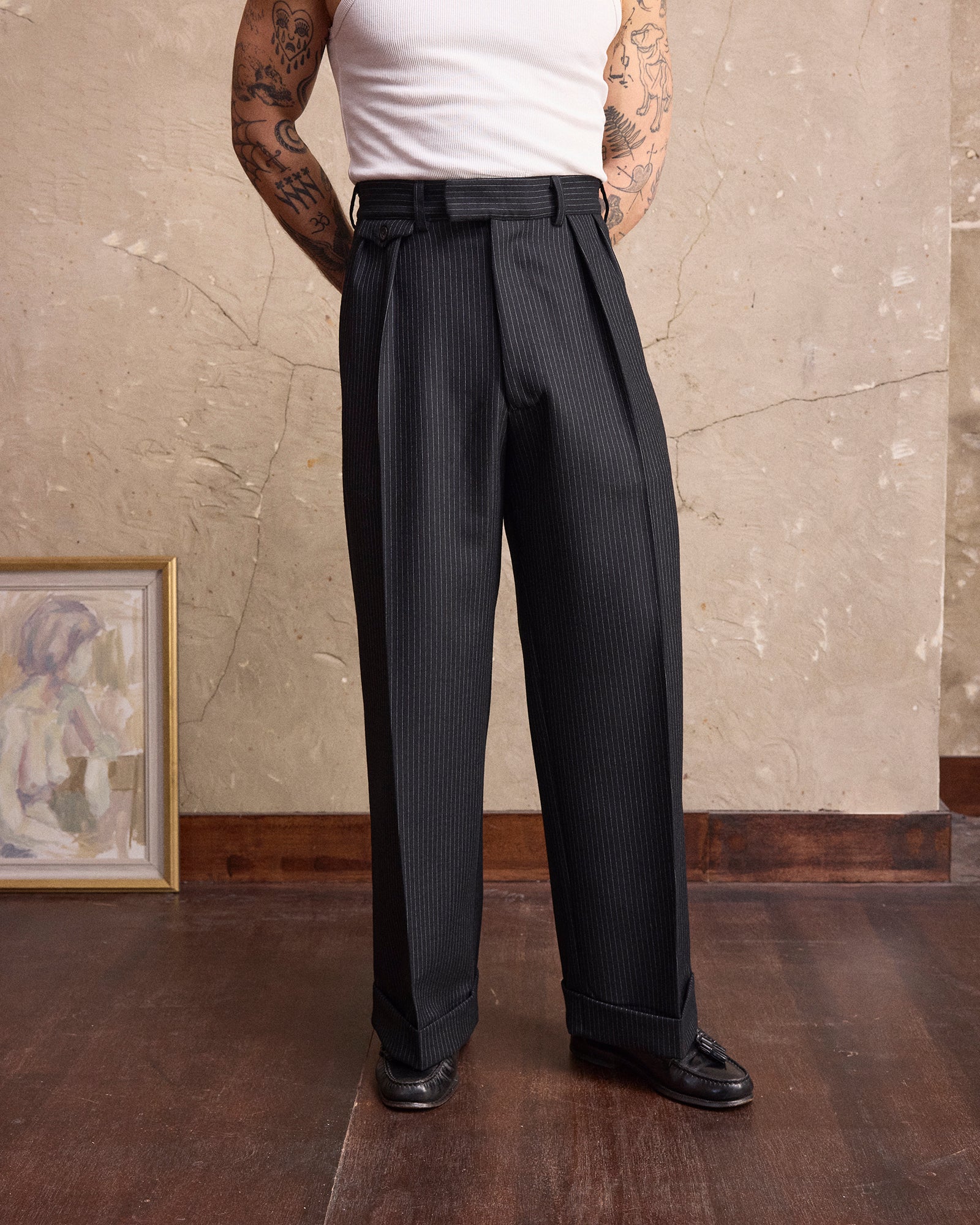 Black Pinstripe