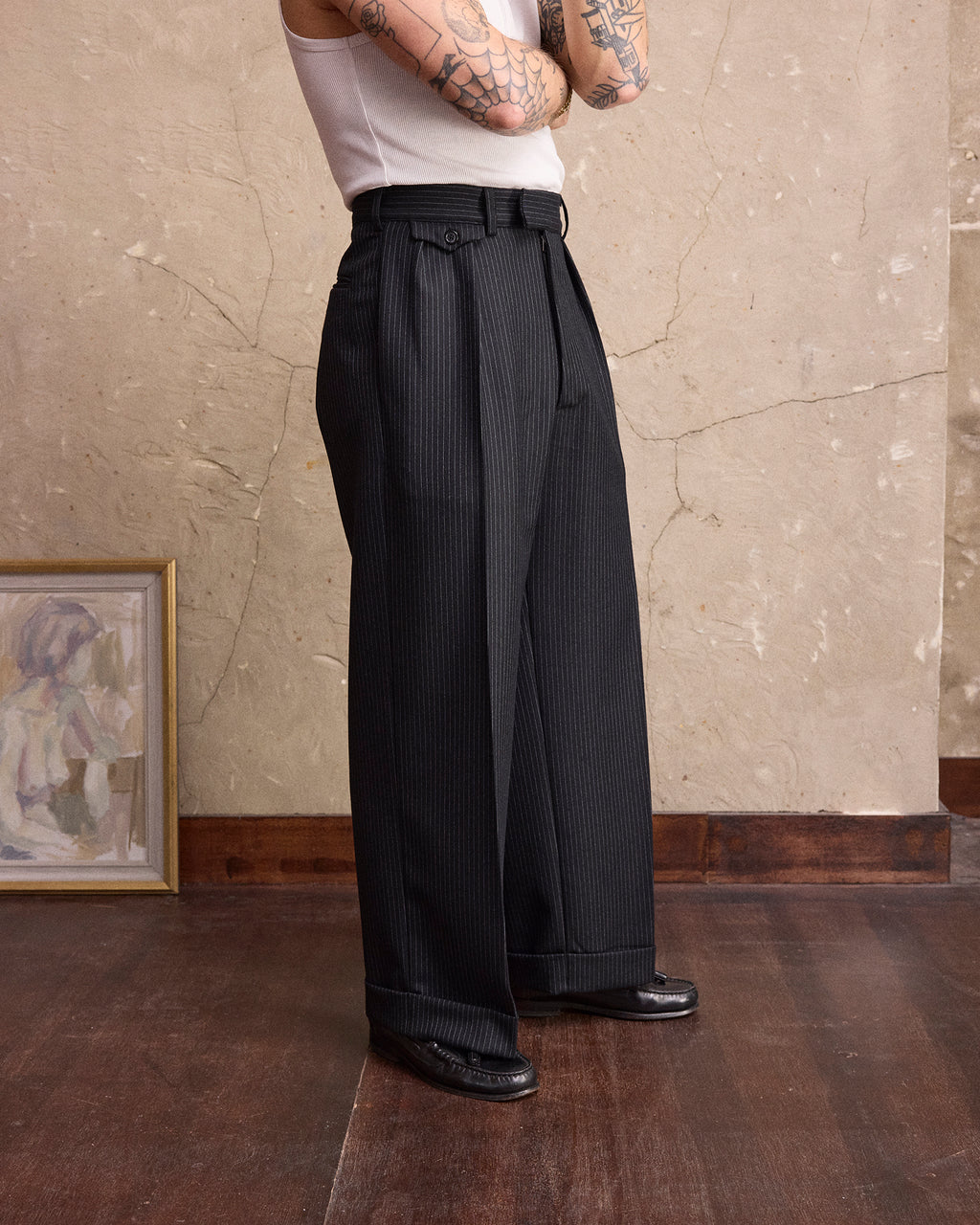 Black Pinstripe
