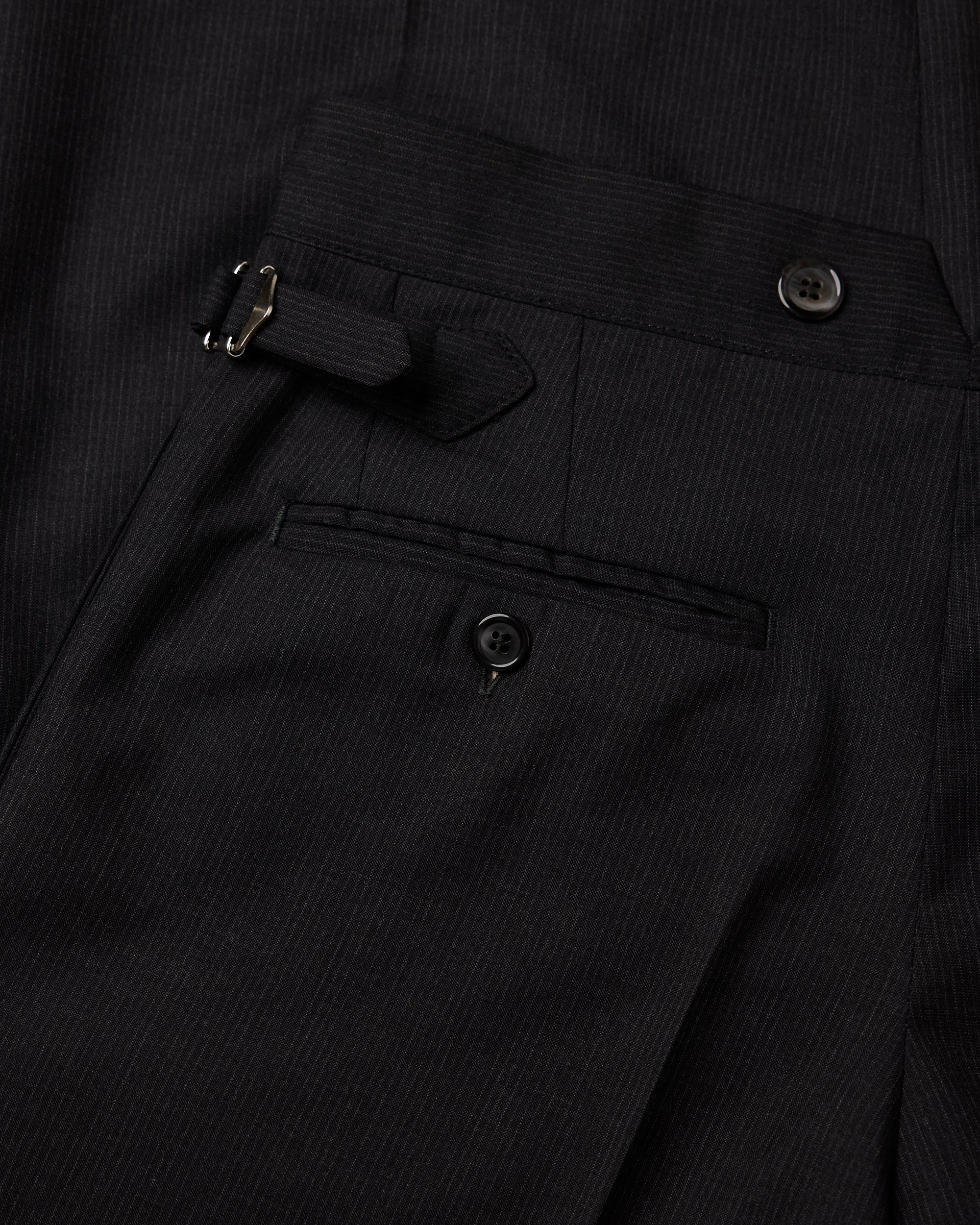 Charcoal Grey Pinstripe