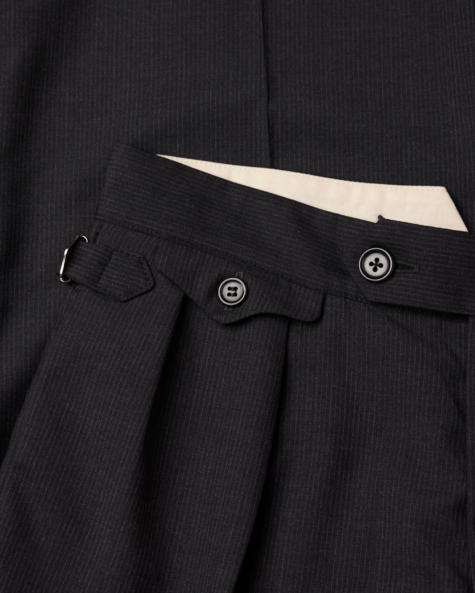 Charcoal Grey Pinstripe