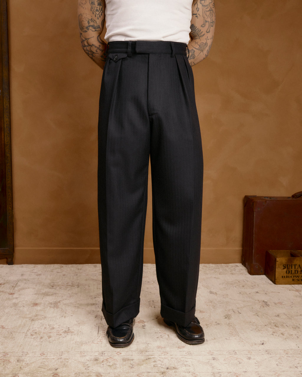 Black HBT Pinstripe