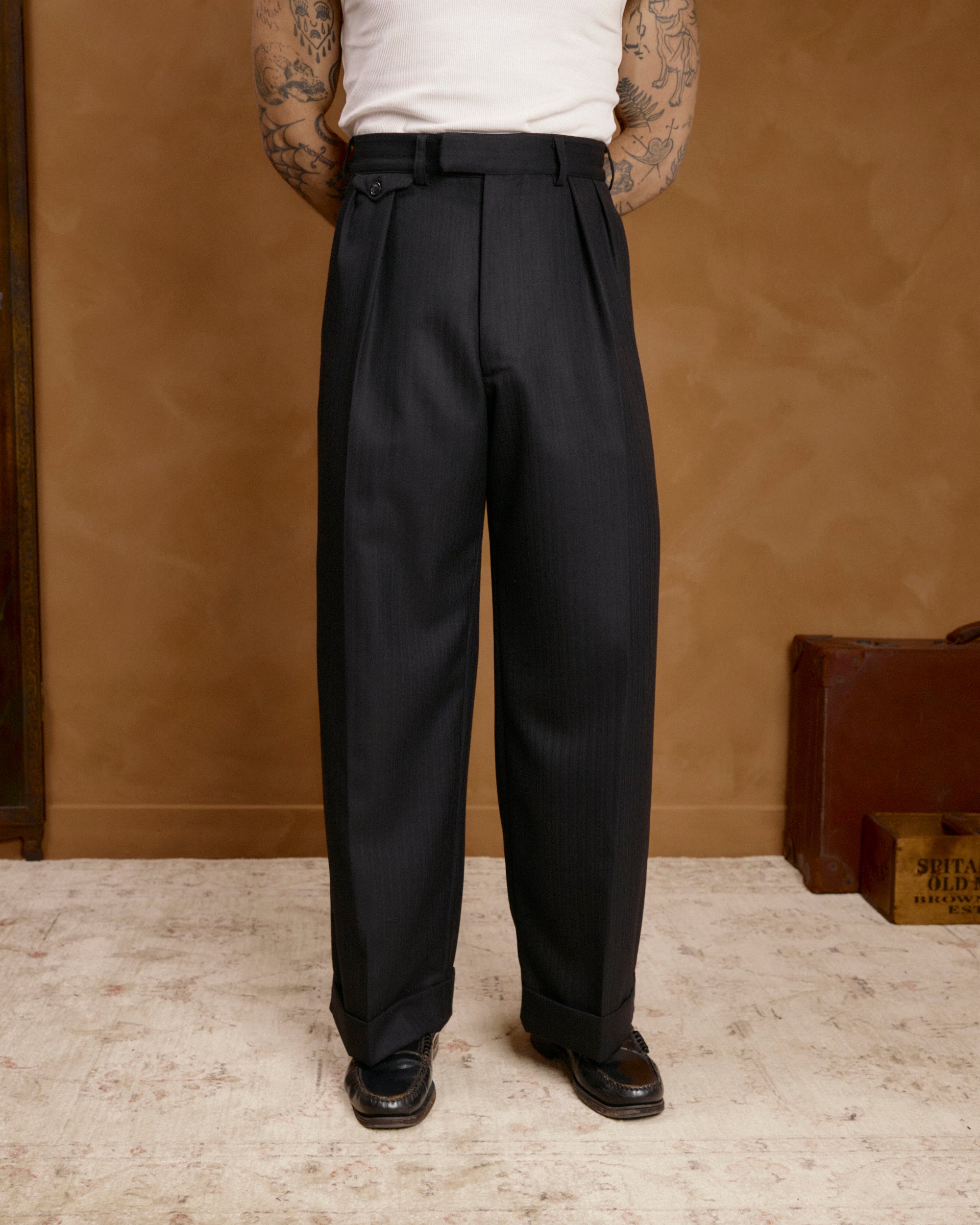 Black HBT Pinstripe