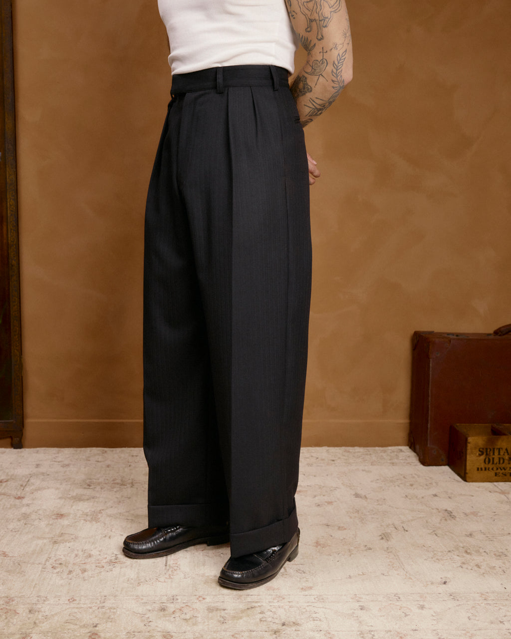 Black HBT Pinstripe