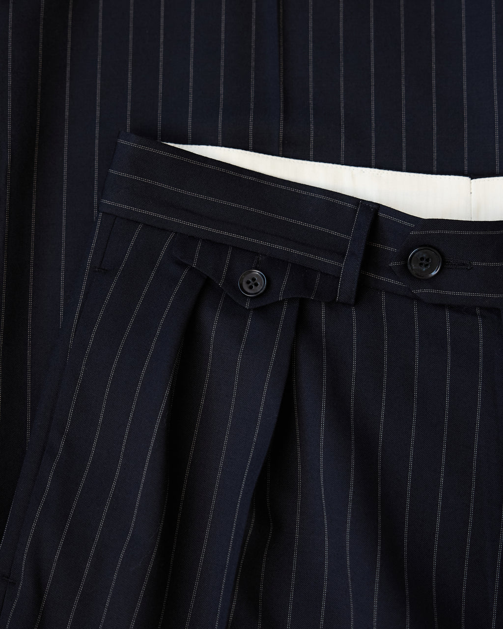 Navy Pinstripe