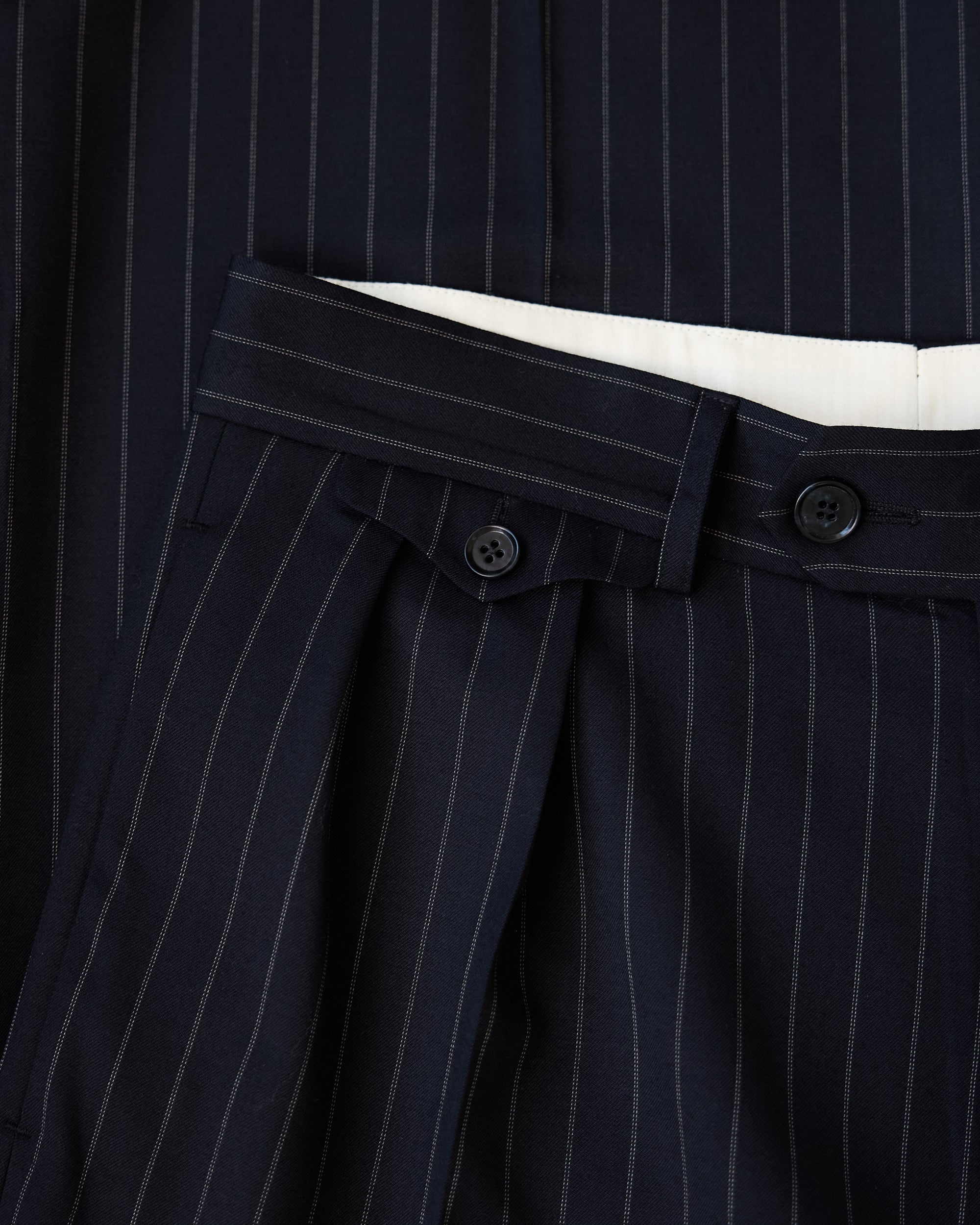 Navy Pinstripe