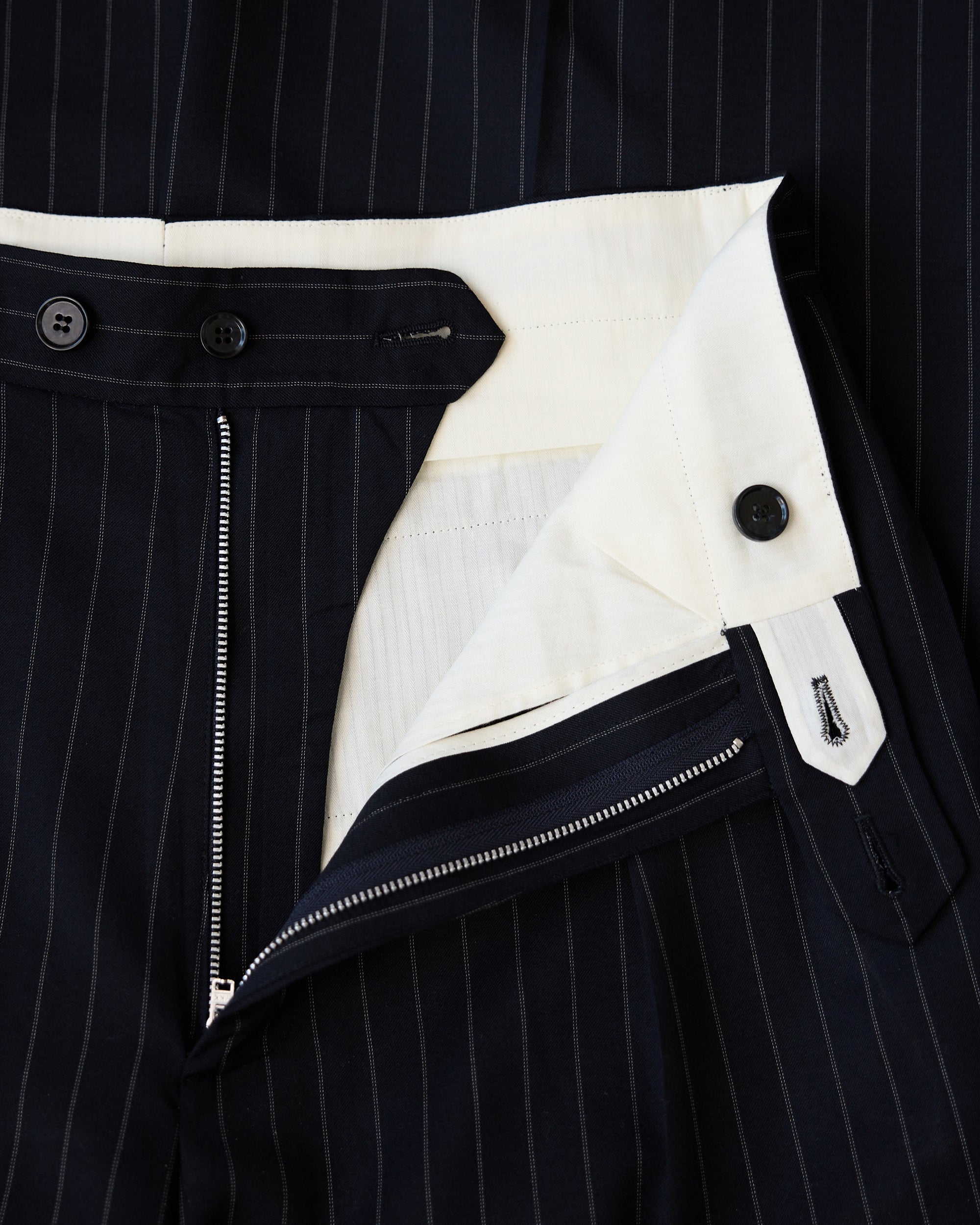 Navy Pinstripe