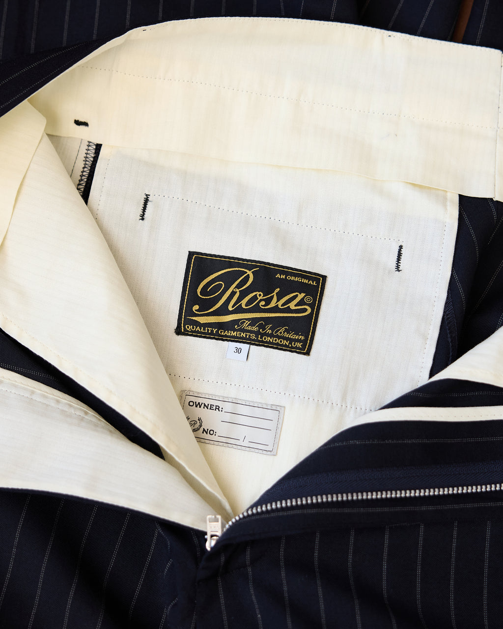 Navy Pinstripe