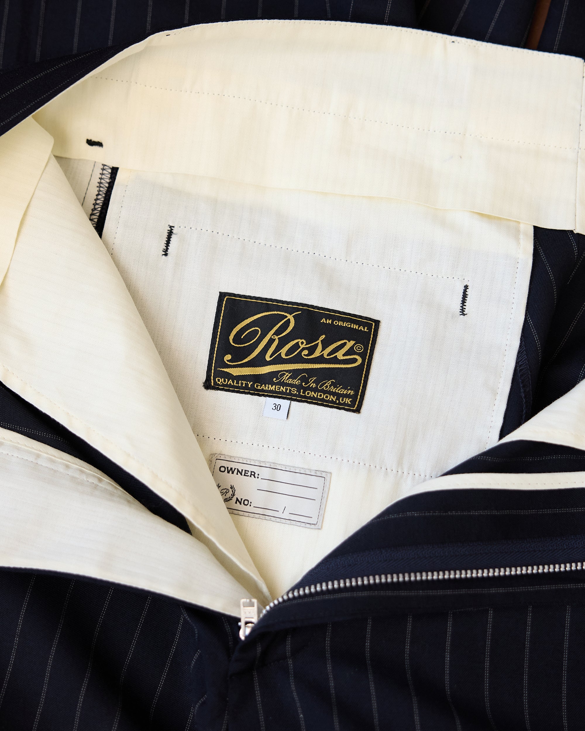 Navy Pinstripe