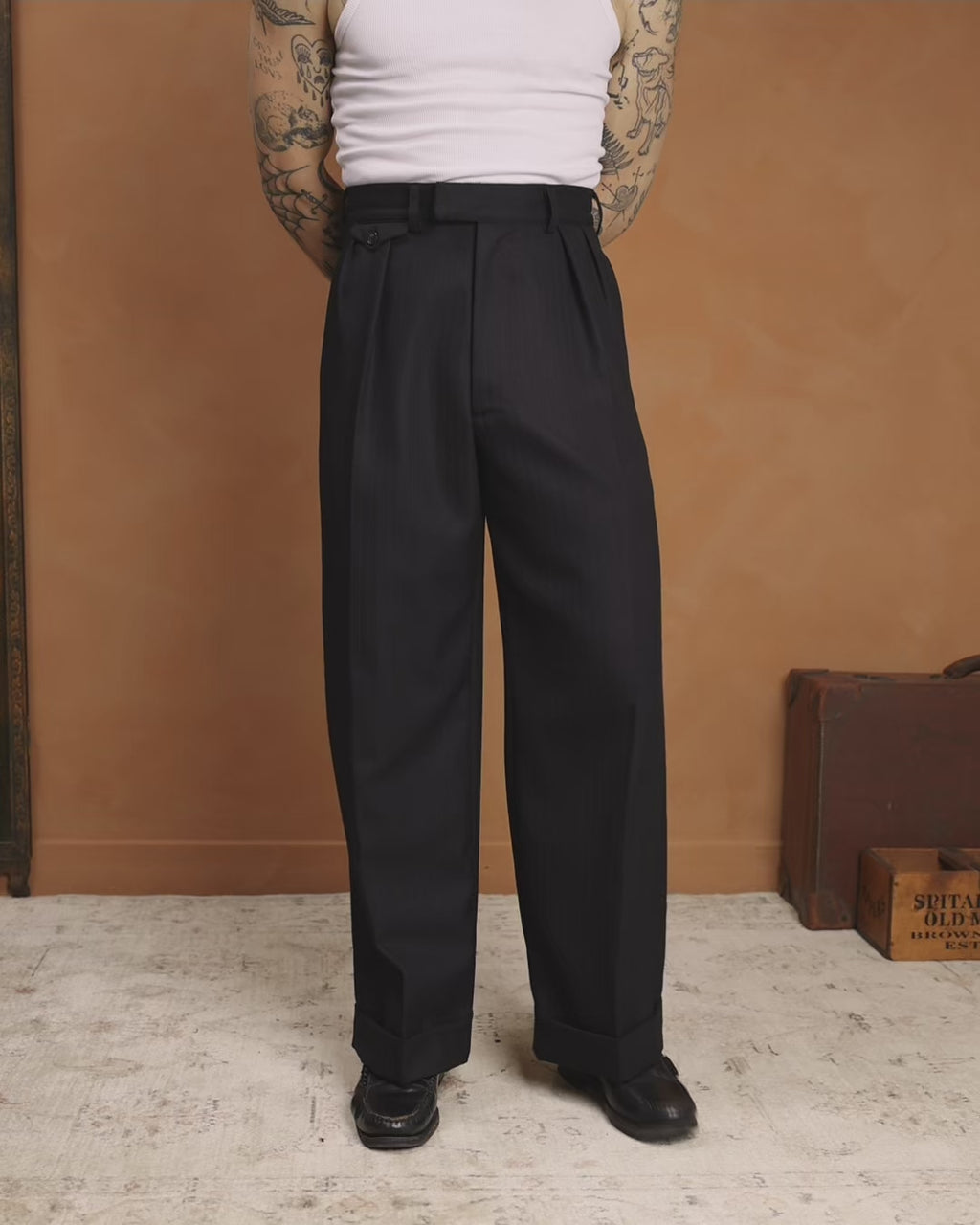 Black HBT Pinstripe
